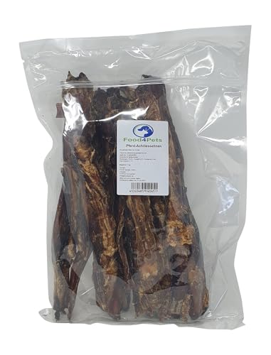 Food4Pets Pferde-Achillessehnen 1kg – natürlicher Hundesnack, sehr hart, ideal für Langen Kauspaß & Zahnpflege, im praktischen Frischebeutel