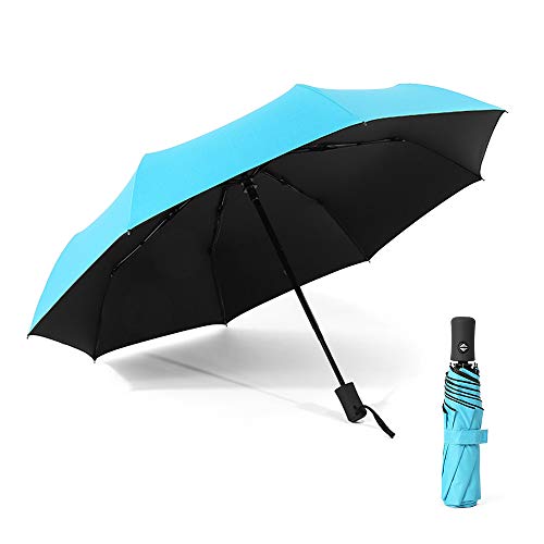 Guarda-chuva,KKcare Guarda-chuva de abrir/fechar automático guarda-chuva compacto de sol e chuva gua