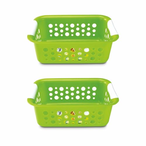 Nayasa Plastic Spotty No. 2 Fruit Basket (Green)