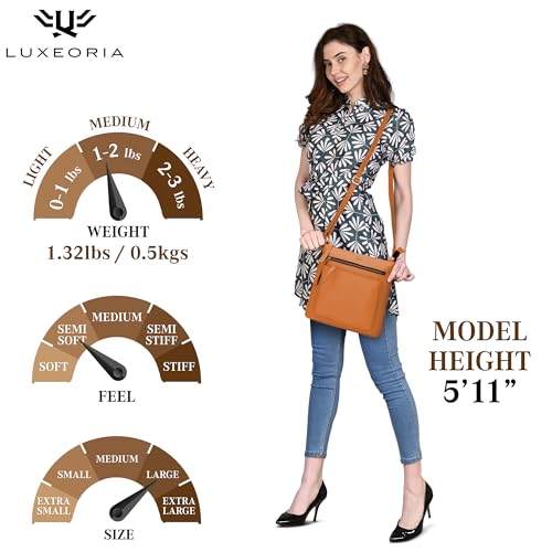 Genuine Leather Crossbody Bags for Women, Premium Handmade Leather Purses - Shoulder Handbags, Adjustable Strap4