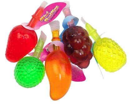 Miniatura 4 de Paquete de 2 | Gelatina de frutas | Mini Frutitas | 40 piezas en total | Jaleas exprimibles con sabor a frutas | Sabores surtidos: mango, piña, uva,