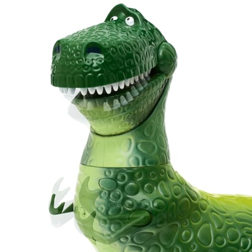 Image of Disney Store Official Rex Interactive Talking Action Figure from Toy Story, Features Sounds and Phrases from The Movies, Interacts with Other Figures and Toys