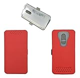 QiongniAN Hülle für Alcatel A3 Plus 3G OT-5011 5011A 5011X 5.5 Hülle Schutzhülle Hülle Cover Red