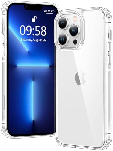 Voyahülle Hülle für iPhone 13 Pro Hülle, Anti-Vergilbung Transparent Handyhülle Stoßfest Schutzhülle, Premium Kratzfeste Case für iPhone 13 Pro - Durchsichtig