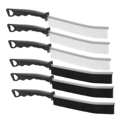 SOLUSTRE 6pcs Cleaning Brush Set for Sliding Door Bathroom Gap Brush for Household