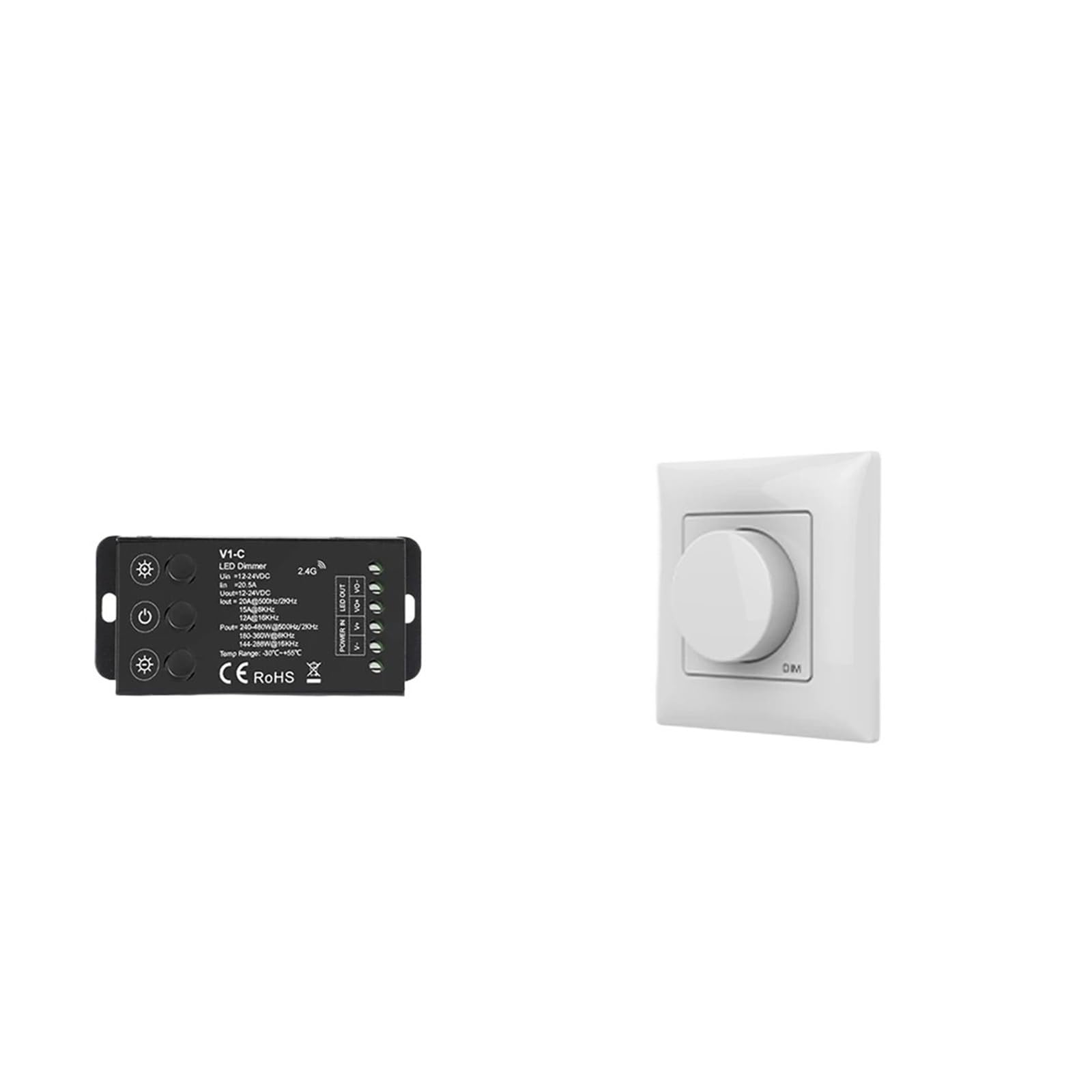 Divisor LED 12V 24V con control remoto táctil y frecuencia ajustable para tira monocroma