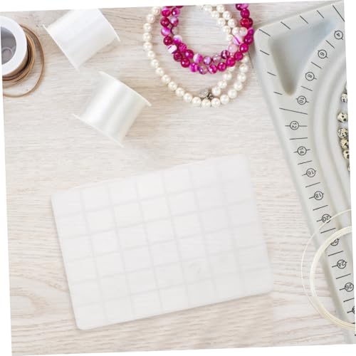 Boîte de rangement pour perles en plastique transparent avec compartiments - 5