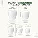 Utopia Home - Plant Pots Indoor with Drainage - 7/6.6/6/5.3/4.8 Inches Flower Pots for Indoor Planter - 10 Pack Plastic Planters - Ideal for Stocking Stuffers or Home Christmas Decorations - White
