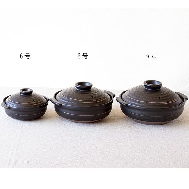 Amazon｜耐熱 耐久性を持つ 四日市の伝統工芸品である 萬古焼 土鍋 9号