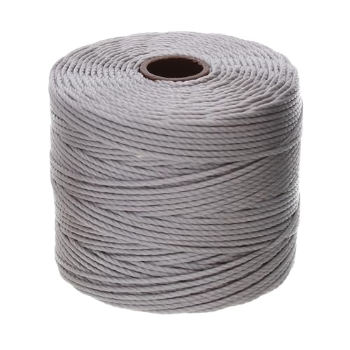 Hilo S-Lon Bead Cord plata de 69 m para evitar nudos flojos al tejer 1