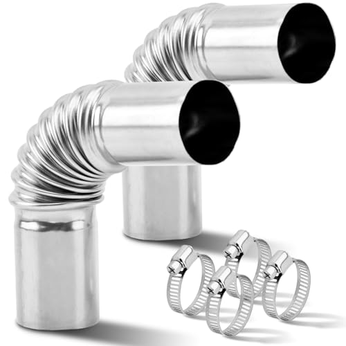 2pcs Diese-l Heater Exhaust Pipe Set