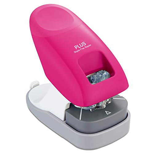 PLUS Paper Clinch Stapleless Stapler (Premium Pink)