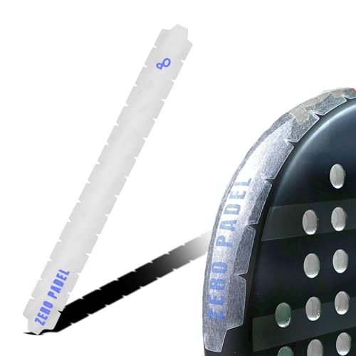 Zero Padel Racket Protector | Strong Adhesive Lightweight & Durable for Maximum Edge Protection | Universal Fit No Residue Easy to Apply (Transparent Medium)