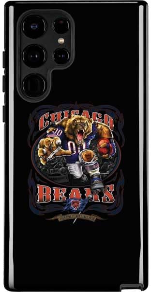 Skinit Pro Phone Case Compatible with Galaxy S22 Ultra - Officially Licensed NFL Chicago Bears Double Vision Design