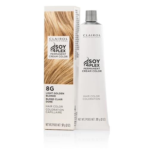 Image of Clairol Professional Permanent Cream Hair Color | 100% Gray Coverage | Blonde, Brown, Black, & Red-Violet Shades | Deep Conditioning & Fade Resistant Results