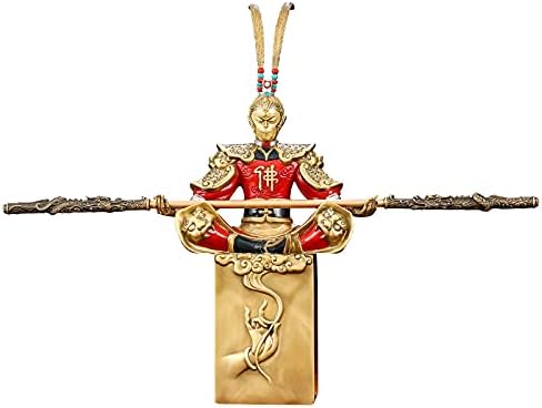 SUSROM Monkey King Sculpture Copper Sun Wukong Statue Ornaments Crafts Home Office Decoration Gift Desktop Accessories Figurines Home Decor