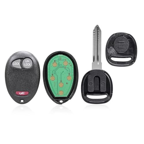 Key Fob Fits for 2002-2007 for Buick Rendezvous,2001-2005 for Pontiac Aztek,2001-2005 for Buick Century,2001-2004 for Buick Regal 3 Button 315MHZ Keyless Entry Remote Control