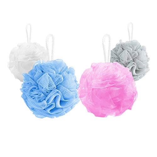 10 Pack Of Bath Loofah Shower,Small Size Sponge Pouf Body Scrubber Exfoliator Scrubber Ball,Mesh Bath And Shower Sponge For Kids Women Men Body Wash Bathroom #TOP4