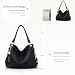 Imagen de NICOLE & DORIS Bolso de Mano para Mujer Bolsos de Hombro de Cuero Suave Grande Elegante Bandolera Bolso Tote Bolso con Bandolera Ajustable Negro