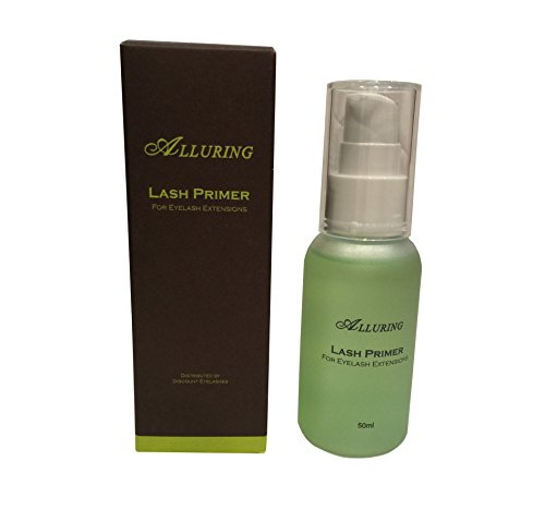 Alluring Green Tea Eyelash Extension Primer/Cleanser (50ml) Protein Oil Remover/Increase Adhesive Bonding Power Retention/Pretreatment for Individual Semi Permanent Extensions Glue Supplies