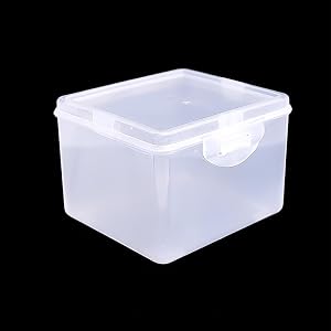 Multi-purpose Clear Storage Case Rectangular Plastic Organizer For Jewelry Headwear Household Organizers Box Medium
