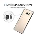 Galaxy S7 Edge Case Crystal Clear Shockproof Bumper Protective Cell Phone Case for Samsung Galaxy S7 Edge Transparent Pure TPU Back Covers for Men Women Boys Girls Flexible Slim Fit Rubber Silicone