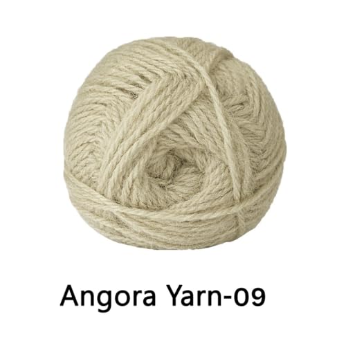 Image of VCR Warm Grey Angora Knitting Yarn, Pack of 1, 100 Grams Hank, 256 Meters Length, 80% Flurry - 20% Acrylic Polyamide Soft Ball for Crochet and Knitting, Suitable for Baby Blankets, Cushion Covers