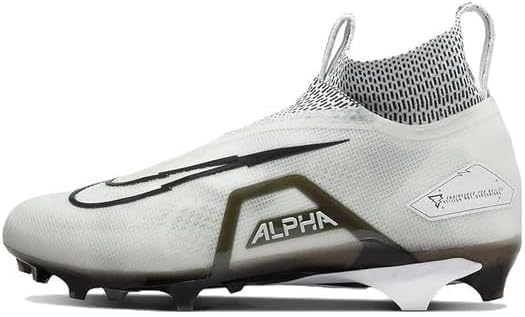 Nike Alpha Menace Elite 3 White/Particle Grey/Opti Yellow/Black Mens Football Cleat Numeric_10 CT6648-100
