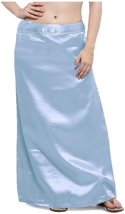 Women's Satin Petticoat Saree Satin Underskirt Sari Satin Silk Petticoat Underwear-403