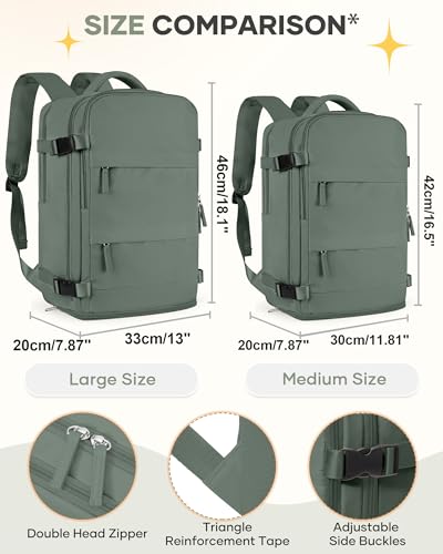 Image of coofay Large Travel Backpack For Women Men Airline Approved Carry On Backpack Flight Approved Waterproof Sports Luggage Backpack Casual Daypack Small Hiking Backpack