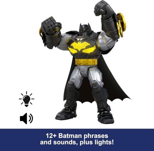 ​Mattel DC Premier Series 6.5in Scale Oversized Armored Batman | Action Figure with Battle Disc Launch, 12 Plus Phrases or Sounds Plus Light Effects - image 5