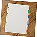 Angoily Loose Leaf Notepad Tabs Binder Tabs 12 Sheets of Index Dividers for Binder Fine Details for Quick Reference