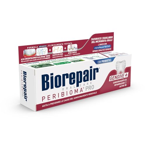 Biorepair, Peribiom Zahnpasta Pro Gingive+ 75 ml für normale Mundmikrobiota, verhindert Blutungen, Parodontitis und Parimplantitis… – Ansicht 1