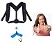 FuturePulse Unisex Posture Corrector | Front Adjustable Neck and Clavicle Support Brace for Upper Back Pain Relief for Men and Women + Resistance Band