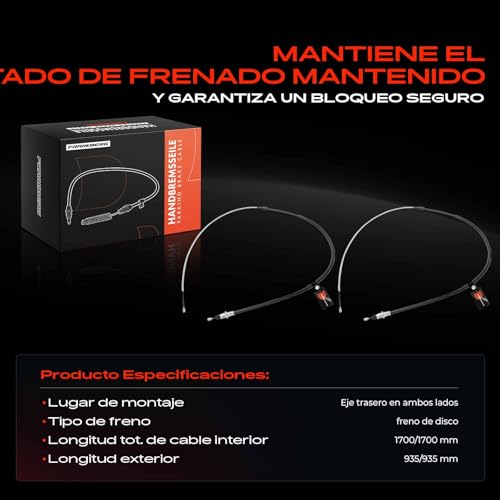 Cable del freno de mano para aparcar seguro en pendientes con C3 4