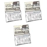 【３袋セット】【１０個入×３袋で合計３０個】カーテンレールランナー