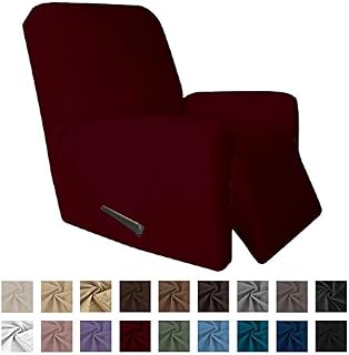 Easy-Going 4 Pieces Microfiber Stretch Recliner Slipcover – Spandex Soft Fitted Sofa Couch