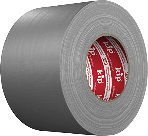 Kip 323 Professional Gaffer’s Tape Grau 100mm x 50m / Leicht abrollbar/Rückstandsfrei entfernbar/abriebfest/Gewebe mit nicht reflektierender PE-Laminierung