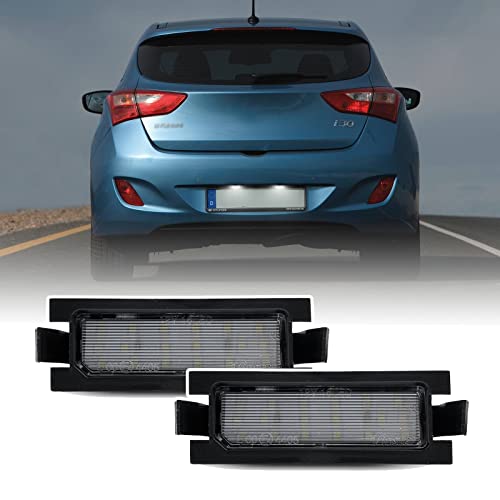 njssjd Éclairage de Plaque d'immatriculation LED Compatible avec H.yundai i30 GD 2013-2016, Kia Ceed Pro Cee'd GT 2013-2018 Lampe d'étiquette de Plaque...