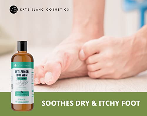 Kate Blanc Cosmetics Tea Tree Foot Wash With Peppermint (2-Pack - 8Oz) All Natural & Made In The Usa Foot Wash To Soften Callouses, Stinky Feet And Athlete's Foot #TOP2