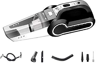 Car Vaccum 4 in 1 Car Handheld Vacuum Cleaner with Digital Tire Inflator Pump Pressure Gauge LED Light Vacuum Cleaner for Home Auto Car