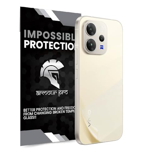 Image of ArmourPro Back Screen Protector for Vivo V70, Premium Ultra Thin TPU Back Membrane Guard, Bubble-Free, Edge to Edge Coverage, Fingerprint Friendly | Crystal Clear, 1 Pack