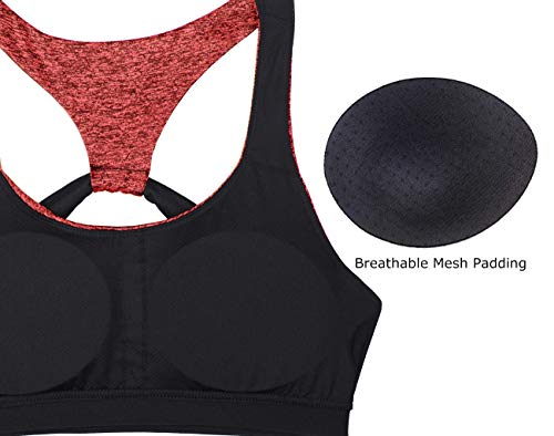 image for icyzone Workout Sports Bras for Women - Fitness Athletic Exercise Runn