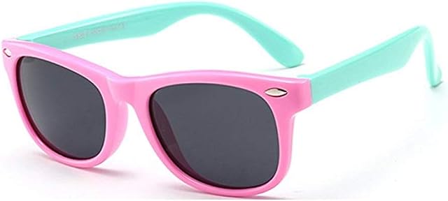 FOURCHEN Kids Polarized Sunglasses TPEE Flexible Frame for Girls Boys Age 3-10