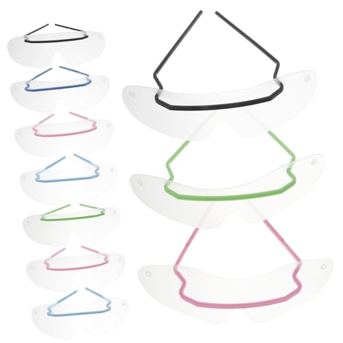 GOOHOCHY 10 pezzi Maschere Protettive per Occhi con Lente HD Anti-vento e Anti-goccia Occhiali Morbidi per Adulti Unisex Protezione per Uso Pratico Quotidiano Confezione