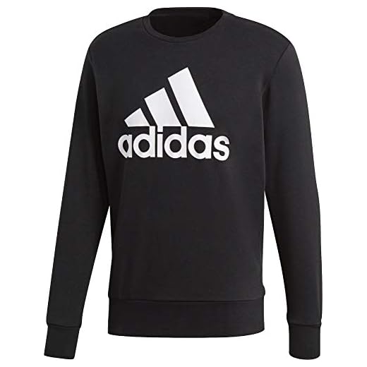Adidas herr Essentials logo sweatshirt, svart, XS