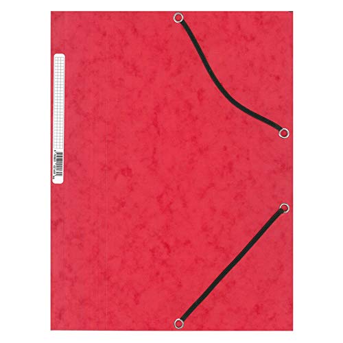 Preisvergleich Produktbild Q-Connect KF02165 Flügelmappen Gummizugmappe Karton rot