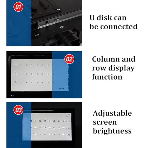 Tableau d'acuité visuelle numérique et projecteur de test d'optométrie électronique - 4