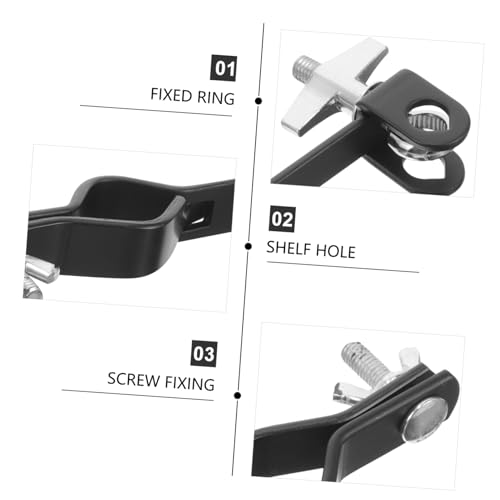 Abrazadera de montaje para cowbell Totority Jazz, soporte alto para instrumentos de percusión, diseño ergonómico y fácil instalación para mejorar el rendimiento de la batería miniatura 4