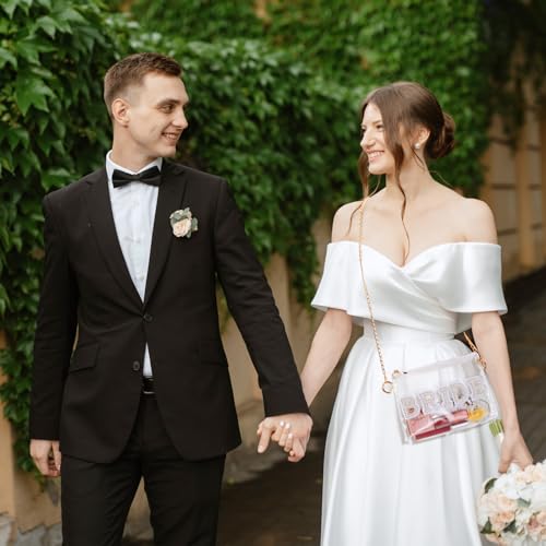 Aliceset Bride Purse Clear Crossbody Bag with Zipper Mrs Bridal Stadium Bag for Wedding Day Bachelorette Party Bride Gifts Engagement Honeymoon Concerts4